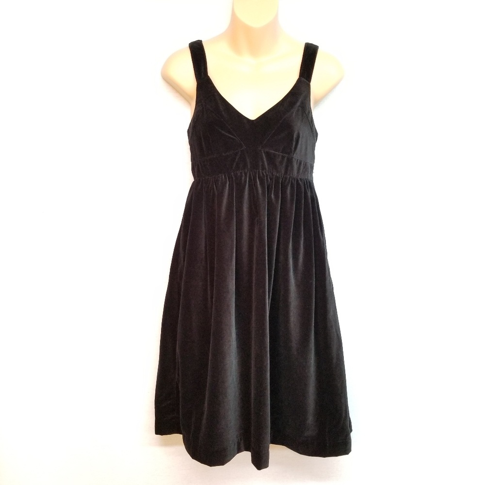 Land's End Canvas Empire Waist Black Dress NWT - Picture 1 of 8